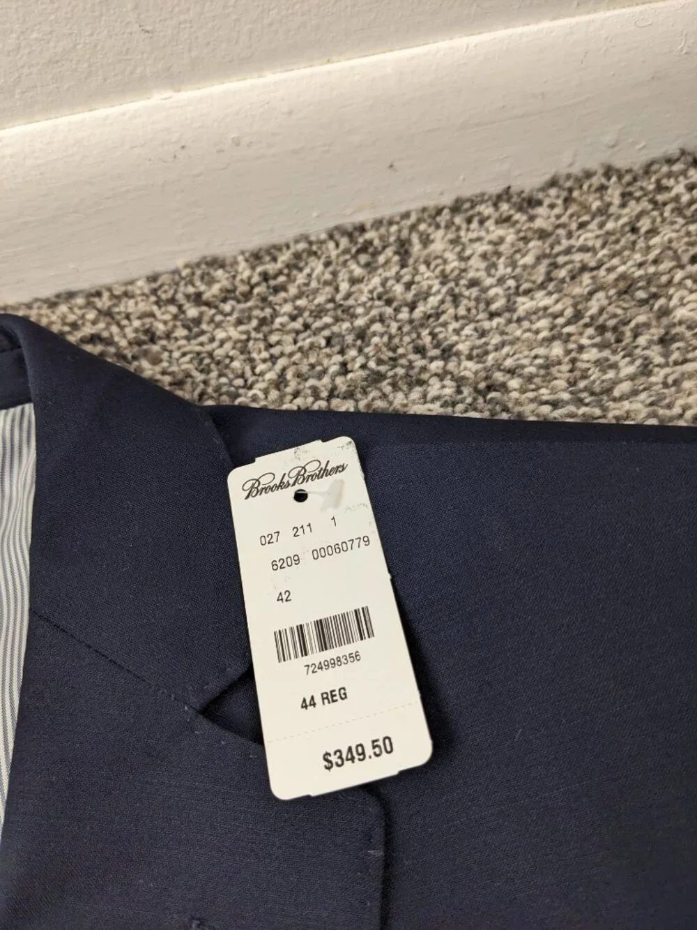 NWT Brooks Brothers Sport Coat Wool Explorer Navy Blue 44R Regent Fit $349